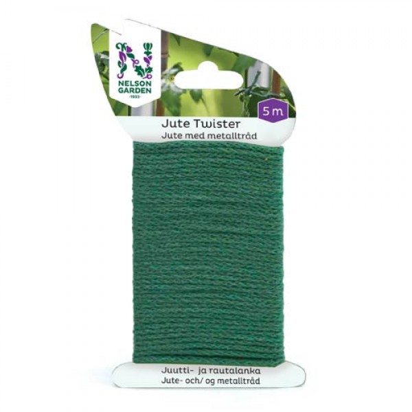 Binding wire with jute 5m green