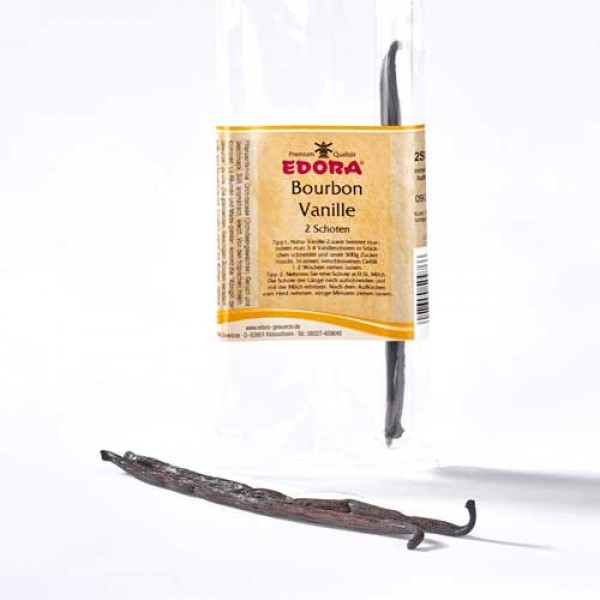 Original vanilla pods. Bourbon