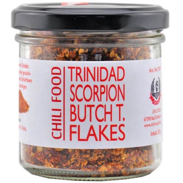 Trinidad Scorpion Butch T Dried Chili Flakes