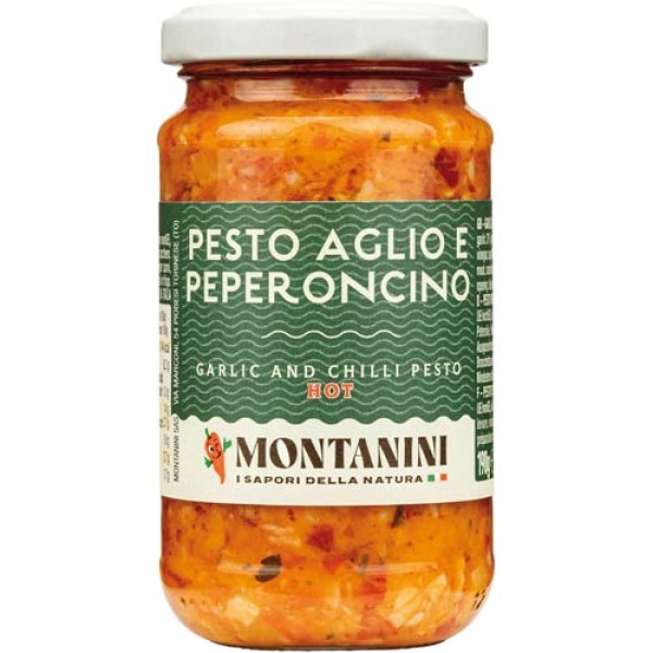 MONTANINI Pesto with Garlic &amp; Hot Peppers