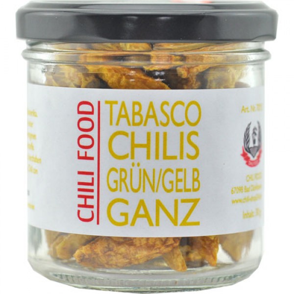 Whole Dried Yellow Tabasco Chillies