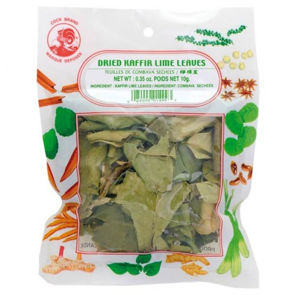 Dried kaffir lime leaves