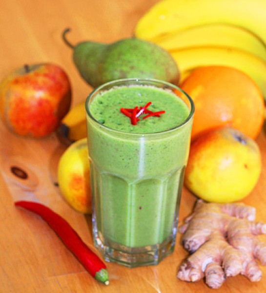 Green Smoothie with Chili