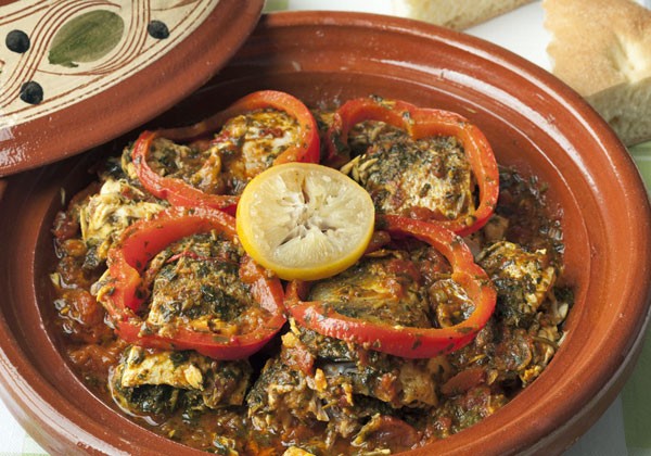 Fish tagine with chermoula