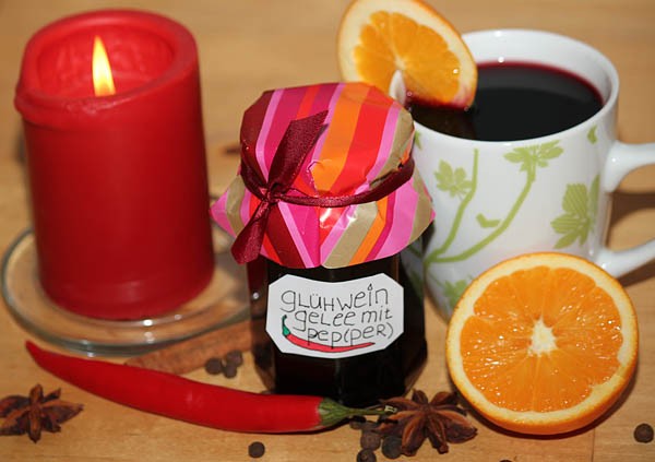 Mulled wine jelly with Chili